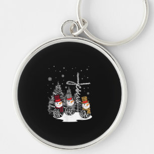 Jesus Love   Jesus Faith Hope Love Snowman Key Ring