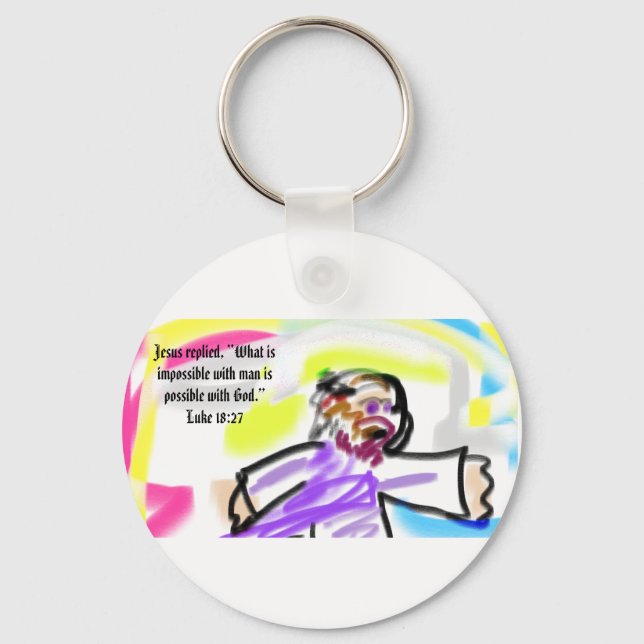 jesus love key ring (Front)