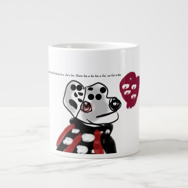 Jesus love  large coffee mug (Front)