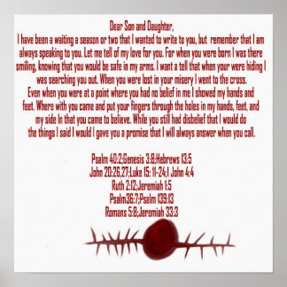 Jesus' Love Letter Poster