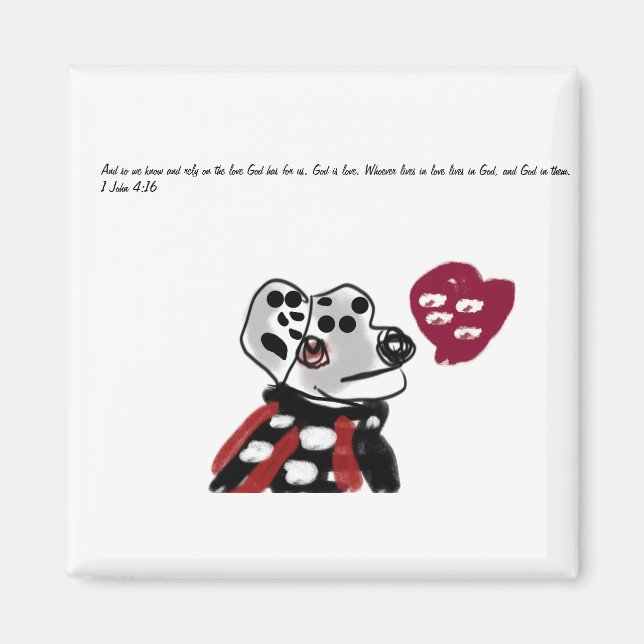 Jesus love  magnet (Front)