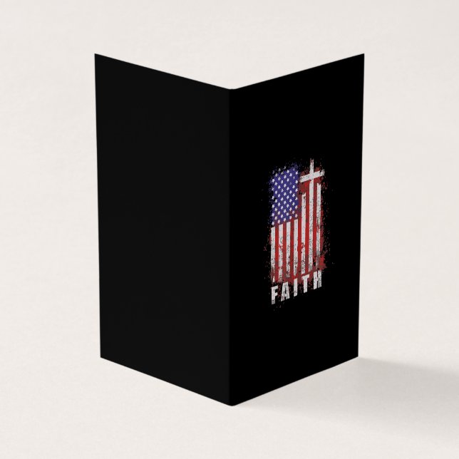 Jesus Love | Patriotic Christian Faith Jesus USA Business Card (Outside)