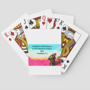 jesus love playing cards