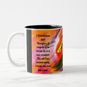 jesus  love power Two-Tone coffee mug