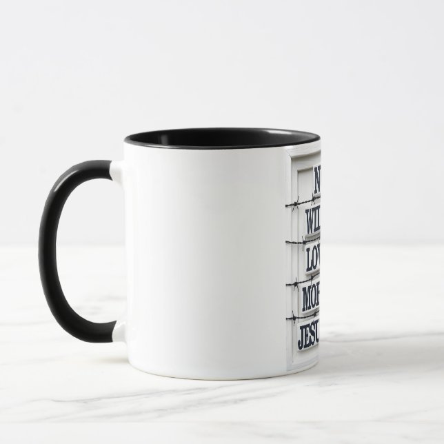 Jesus Love Quote Coffee Tea Mug (Left)