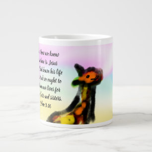 jesus love sister and brother large coffee mug