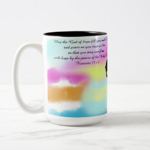 Jesus love Two-Tone coffee mug