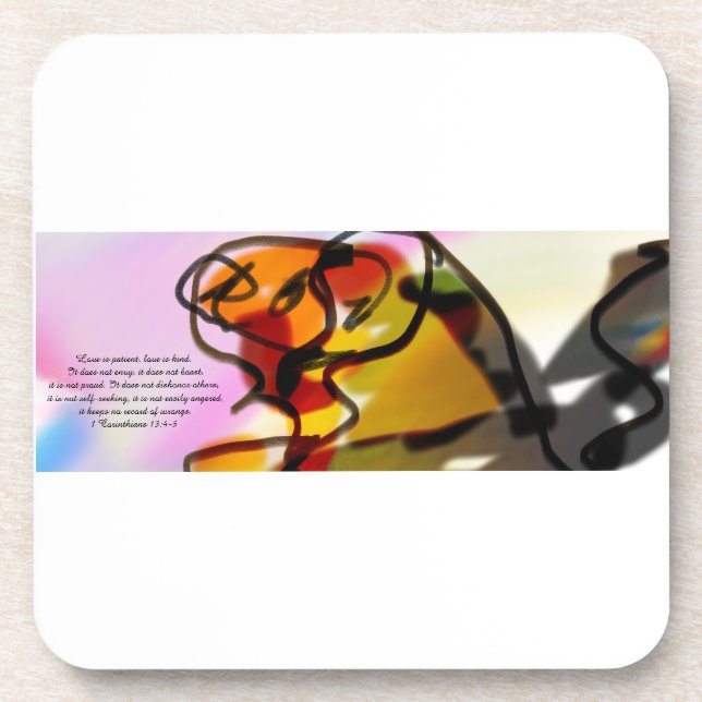 Jesus love us coaster (Front)