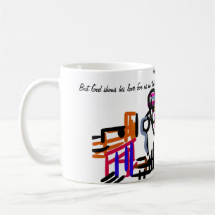 Jesus love us coffee mug