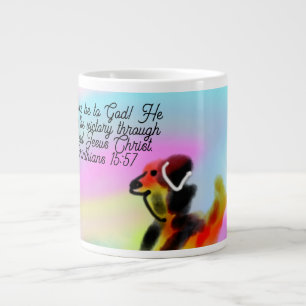 jesus love us large coffee mug