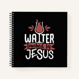 Jesus Love | Water Touched By Jesus Christmas Wine Notebook