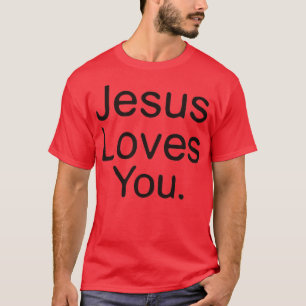Jesus Love You Positive Catholic Preppy Retro Chri T-Shirt