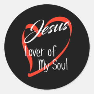 Jesus Lover Of My Soul  Classic Round Sticker