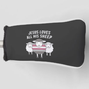 Jesus Loves All His Sheep LGBT Pride Month Golf Head Cover