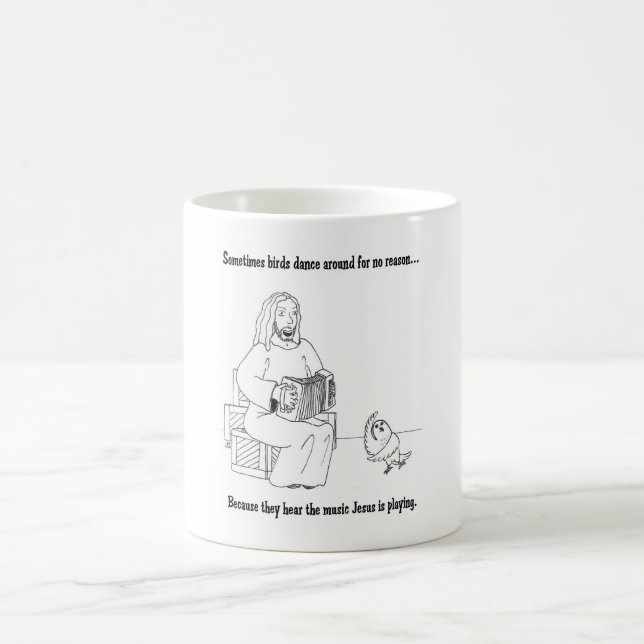 Jesus Loves Birds 2 Coffee Mug (Center)