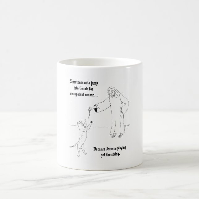 Jesus Loves Cats Coffee Mug (Center)