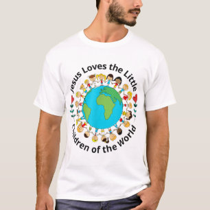 Jesus Loves Children Of World Christian Mother Tea T-Shirt