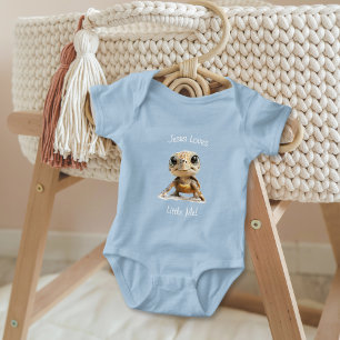 Jesus Loves Little Me one-piece Baby Bodysuit