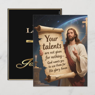 Jesus Loves Me 2025 Holiday Faith 2026 Postcard