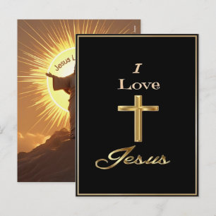 Jesus Loves Me 2025 Holiday Faith 2026 Postcard
