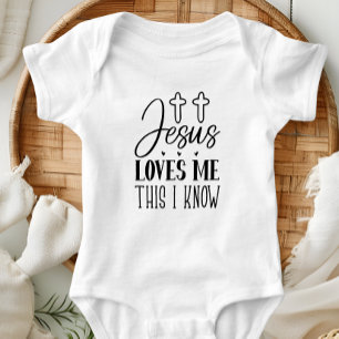 Jesus Loves Me Baby Bodysuit