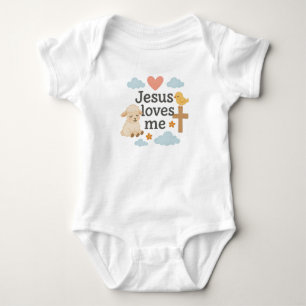 Jesus loves me baby bodysuit