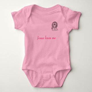 Jesus loves me baby bodysuit