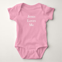 Jesus Loves Me. Baby Jersey Bodysuit