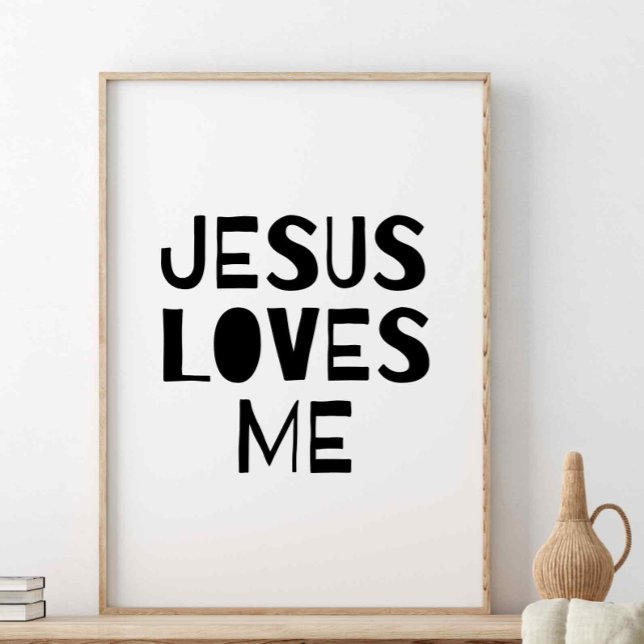 Jesus Loves Me, Bible Verse, Scripture Poster (Creator Uploaded)