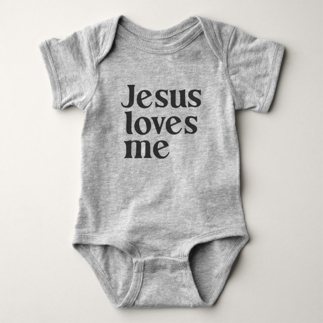 Jesus Loves Me Bodysuit (Front)