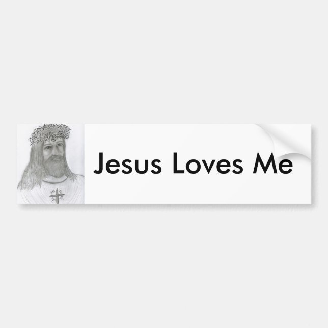 Jesus Loves Me Bumper Sticker (Front)
