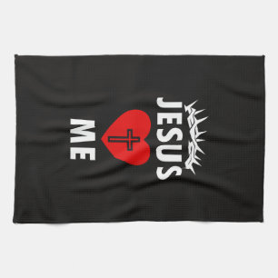Jesus Loves ME Christen Religious Tea Towel