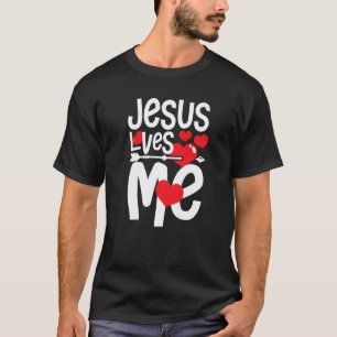 Jesus loves me christian heart believe Premium T-Shirt