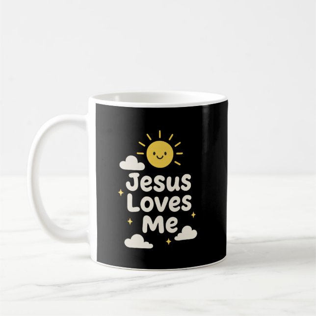 Jesus Loves Me Christian Mug (Left)