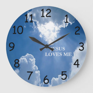 Jesus Loves Me Clock