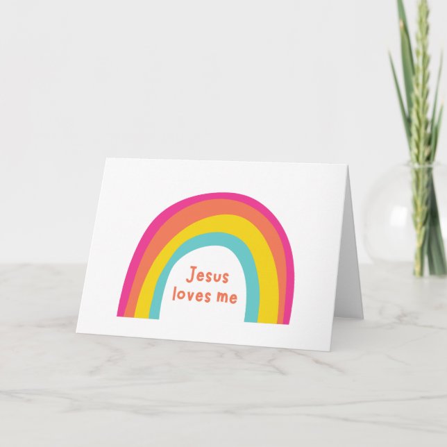 Jesus loves me. Greeting Cards (Front)