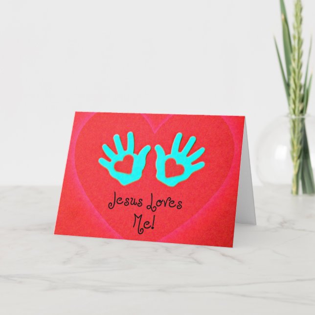 Jesus loves me! holiday card (Front)
