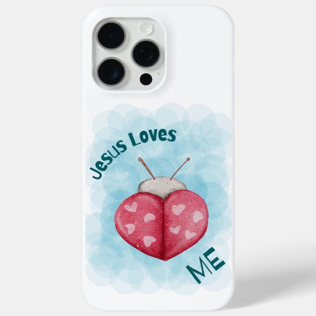 Jesus Loves Me Inspirational Modern Quote  Case-Mate iPhone Case (Back)