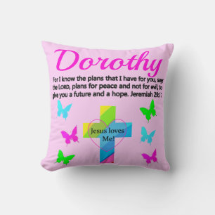 JESUS LOVES ME JEREMIAH 29:11 PERSONALIZED CUSHION