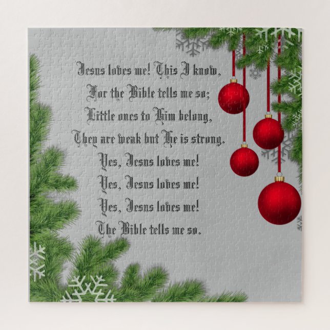 JESUS LOVES ME JIGSAW PUZZLE (Vertical)