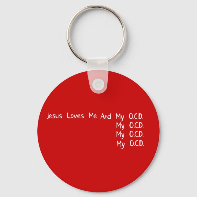 Jesus Loves Me Key Ring (Front)