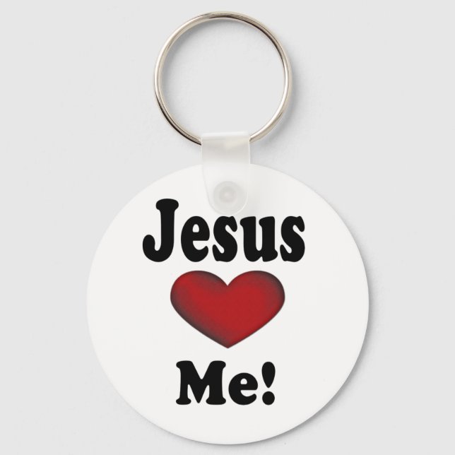 Jesus Loves Me Key Ring (Front)