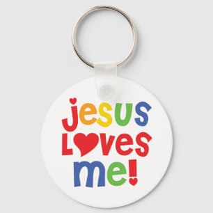 jesus loves me - keychain