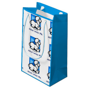Jesus Loves Me Lamb Small Gift Bag