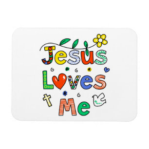 Jesus Loves Me Magnet