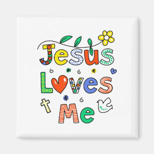 Jesus Loves Me Magnet