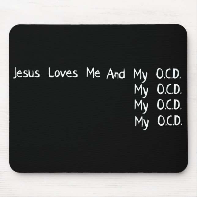 jesus Loves Me Mouse Mat (Front)