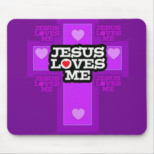 Jesus Loves Me. Mouse Mat