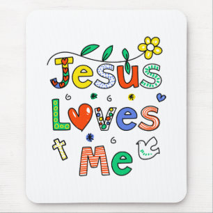 Jesus Loves Me Mouse Mat