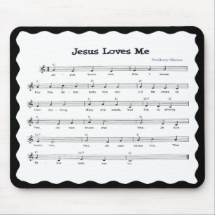 JESUS LOVES  ME-MOUSEPAD MOUSE MAT